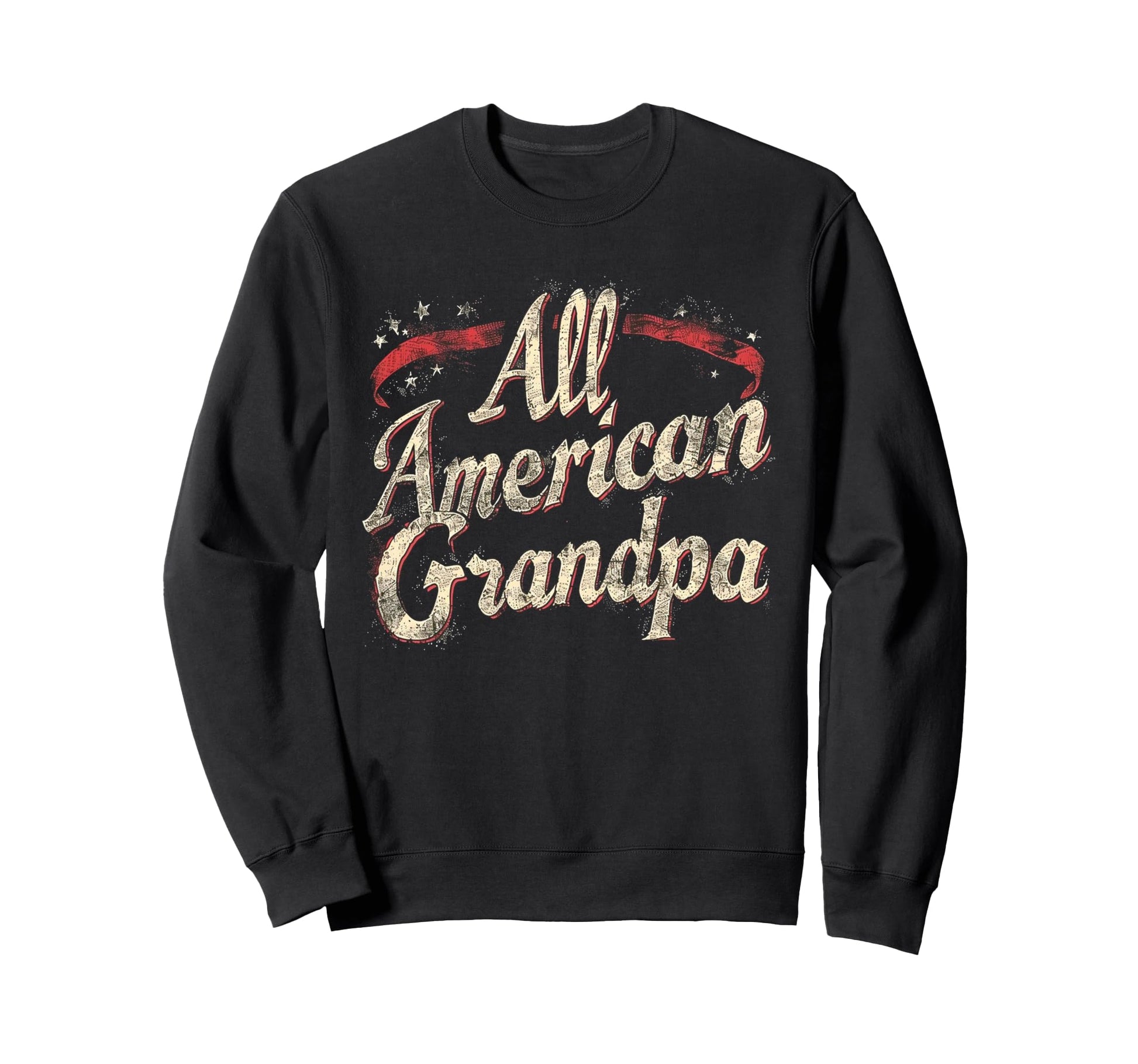 Grandpa 4Th July American Flag Sweatshirt - Custom Art Print Men Women - T-Shirt, Sweatshirt, Hoodie