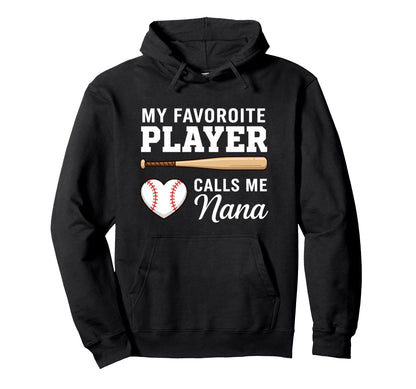 Grandparent My Favorite Player Calls Hoodie - Custom Art Print for Adults - T-Shirt, Sweatshirt, Hoodie