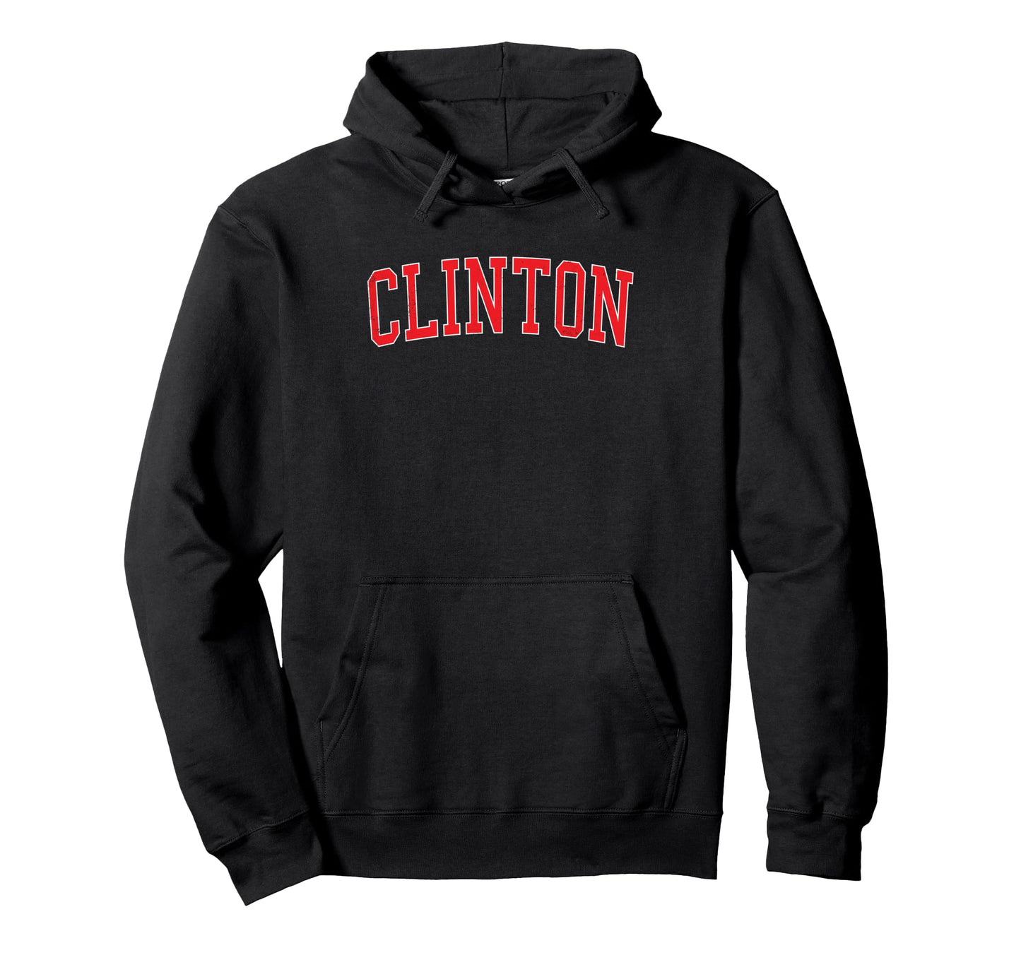Clinton Sc Distressed Red Varsity Hoodie - Trendy Graphic Men Women - T-Shirt, Sweatshirt, Hoodie