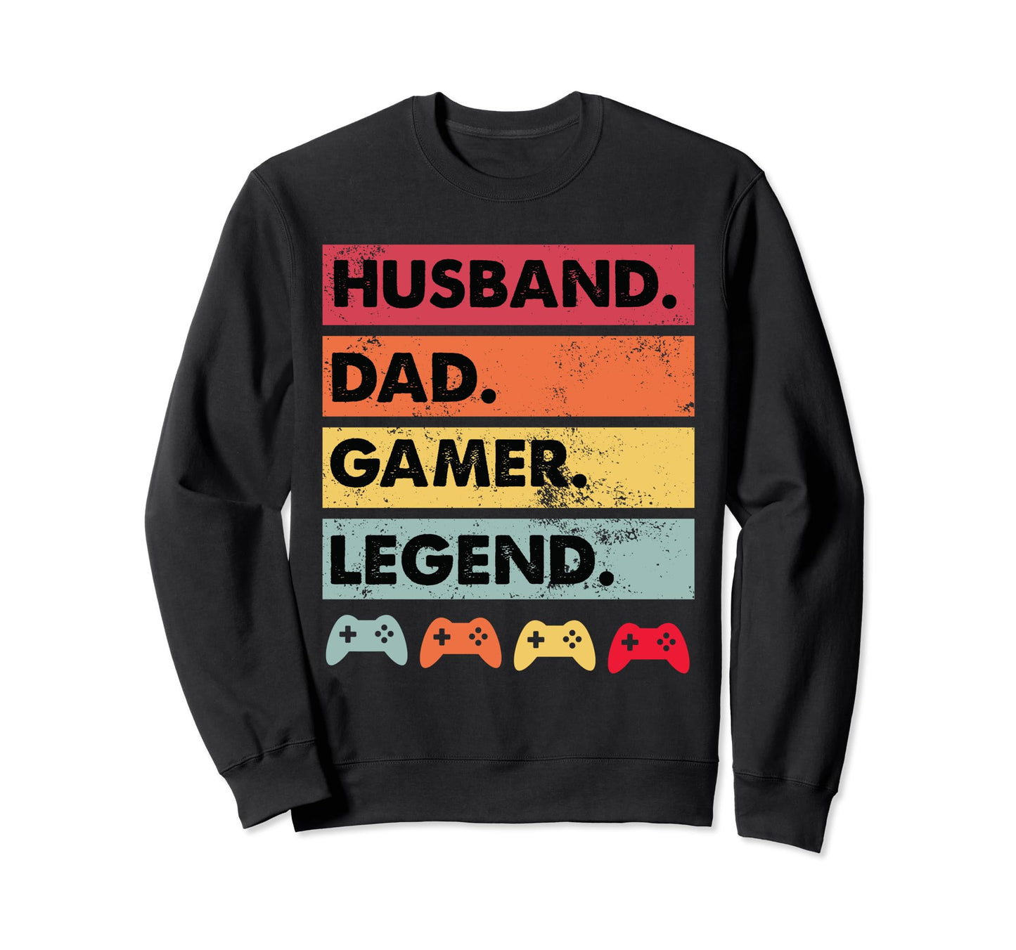 Gamer Husband Dad Fathers Day Sweatshirt - Fun Novelty Design for Adults - T-Shirt, Sweatshirt, Hoodie