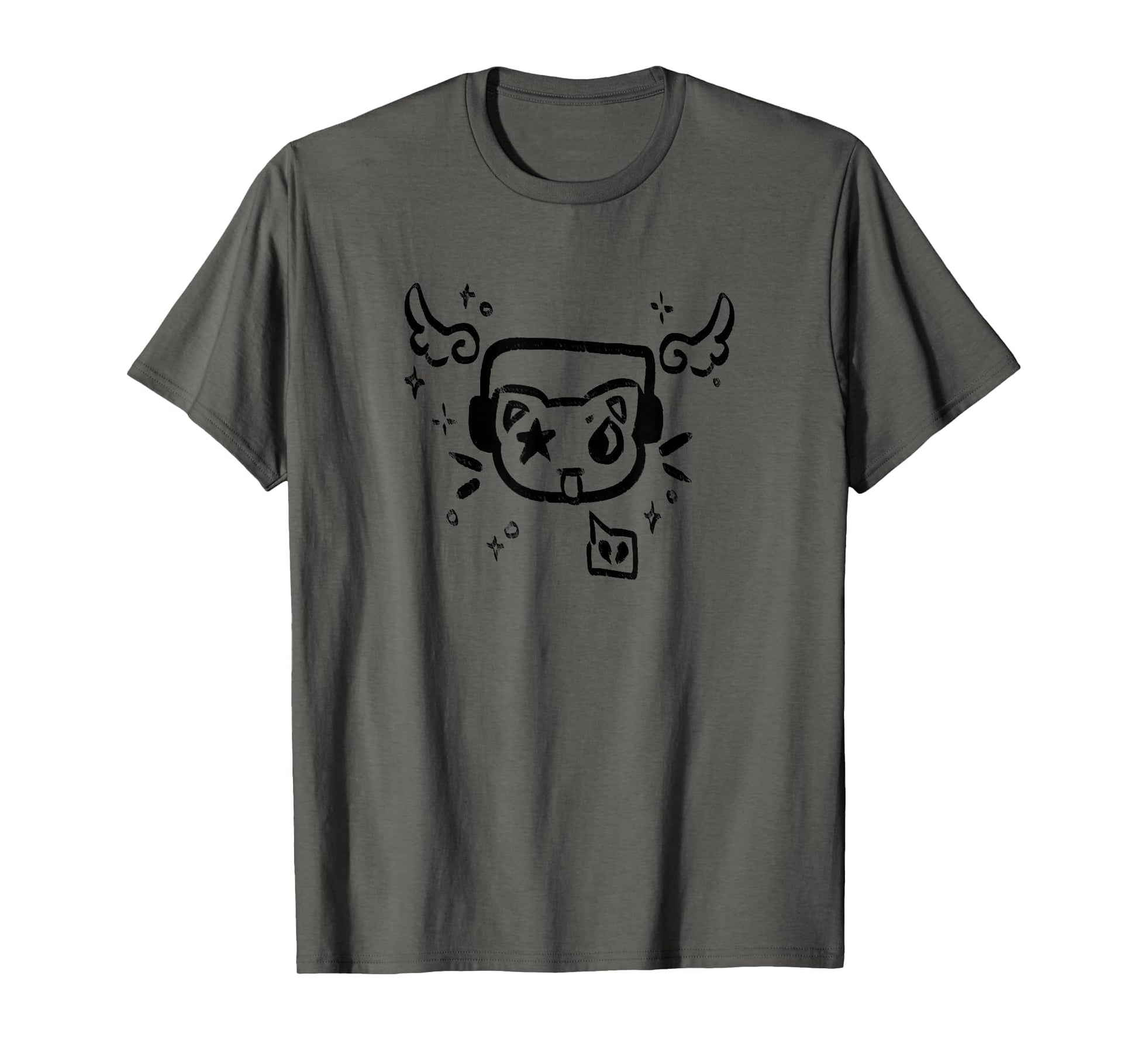 Y2K 90S Cat Headphone Headset Hoodie - Aesthetic Graphic for Adults - T-Shirt, Sweatshirt, Hoodie