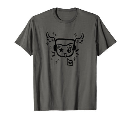 Y2K 90S Cat Headphone Headset Hoodie - Aesthetic Graphic for Adults - T-Shirt, Sweatshirt, Hoodie