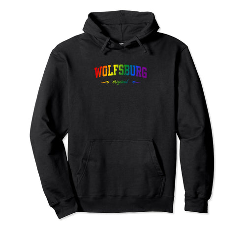 Wolfsburg Lgbtqai Rainbow Hoodie - Custom Art Print for Adults - T-Shirt, Sweatshirt, Hoodie