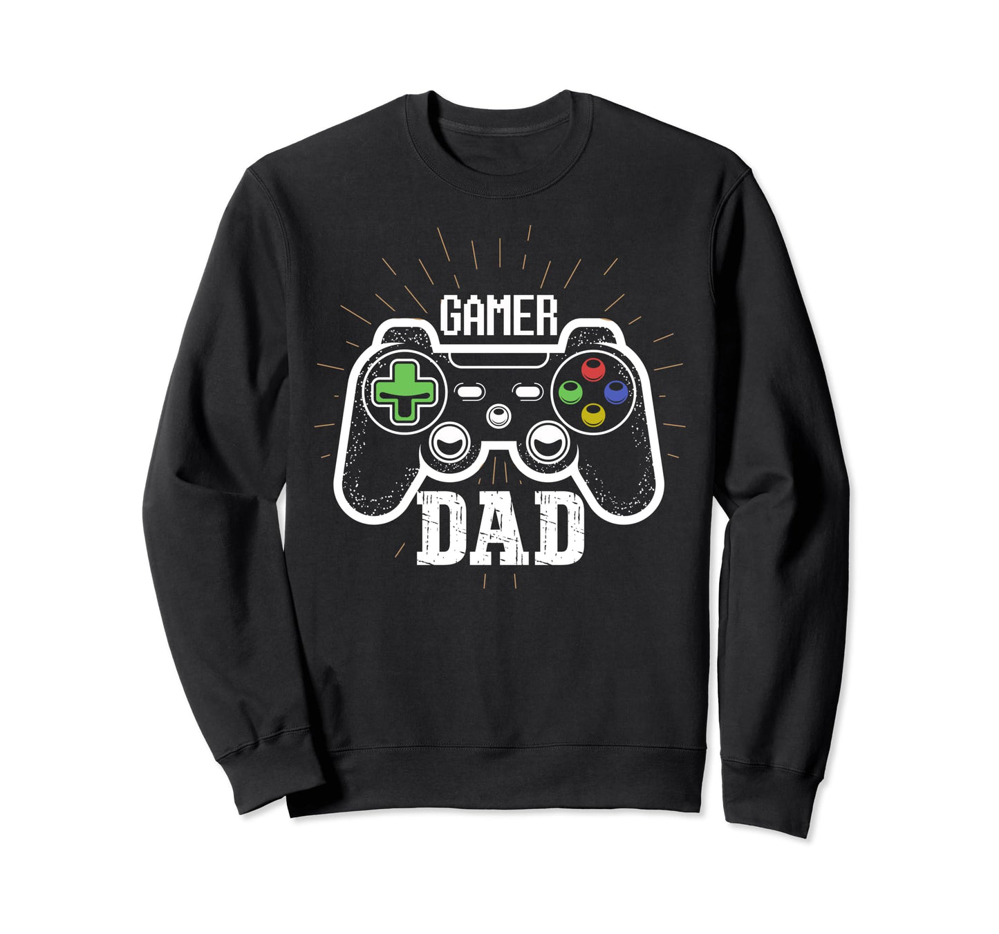 Gamer Dad Games Controller Fathers Sweatshirt - Aesthetic Graphic Unisex - T-Shirt, Sweatshirt, Hoodie