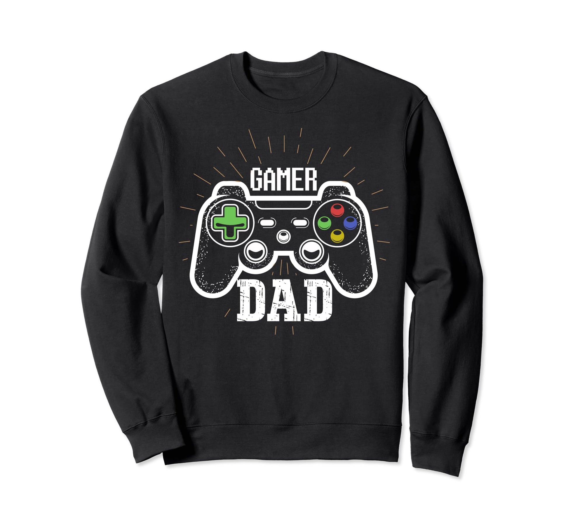 Gamer Dad Games Controller Fathers Sweatshirt - Aesthetic Graphic Unisex - T-Shirt, Sweatshirt, Hoodie