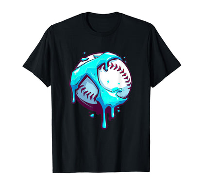 Baseball Drip Colorful Baseball T-Shirt - Minimalist Print Men Women - T-Shirt, Sweatshirt, Hoodie