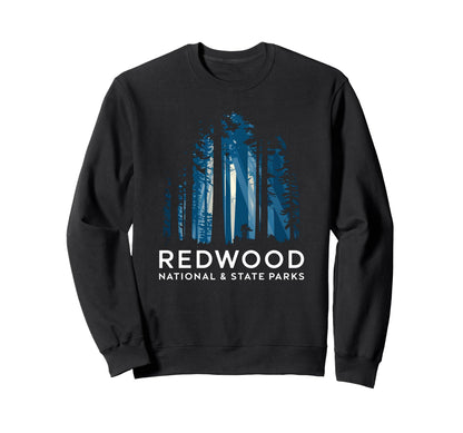 Redwood National State Parks Usa Sweatshirt - Graphic Print Unisex - T-Shirt, Sweatshirt, Hoodie