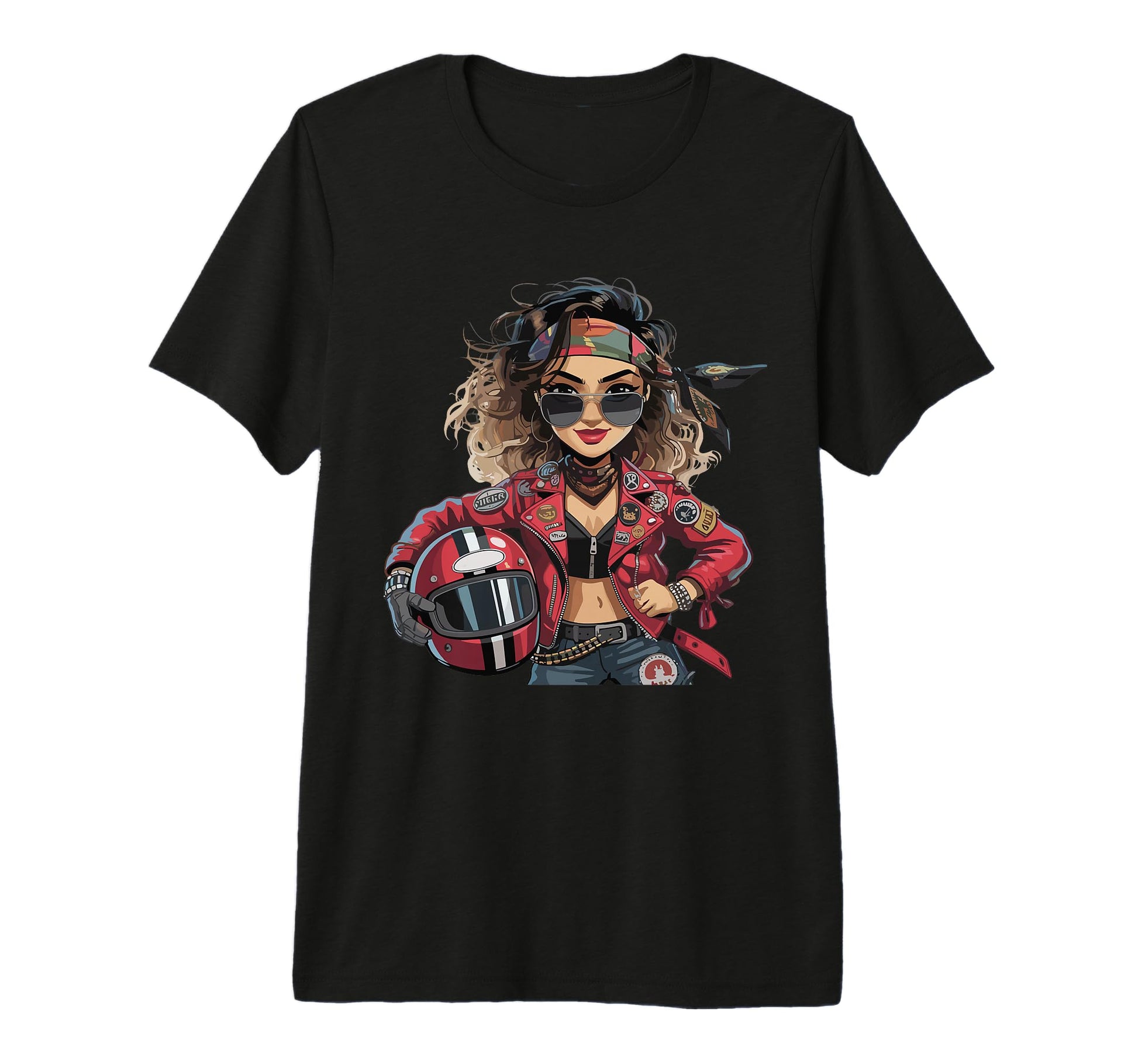 Motorcycle Rider Rock Tri Blend T-Shirt - Aesthetic Graphic Unisex - T-Shirt, Sweatshirt, Hoodie