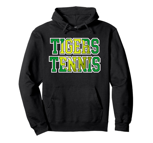 Green Tigers Tennis Mom School Spirit Hoodie - Minimalist Print Men Women - T-Shirt, Sweatshirt, Hoodie