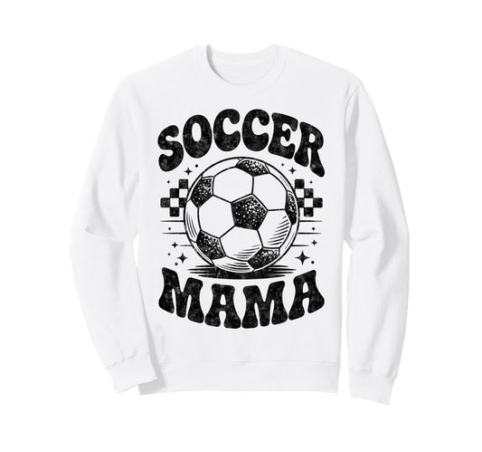 Soccer Mama Football Soccer Sweatshirt - Minimalist Print for Adults - T-Shirt, Sweatshirt, Hoodie
