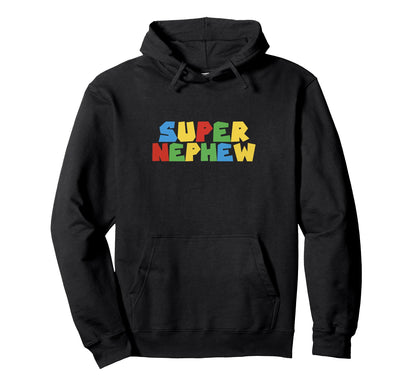 Super Gamer Nephew Nephew Matching Auntie Hoodie - Graphic Print Men Women - T-Shirt, Sweatshirt, Hoodie