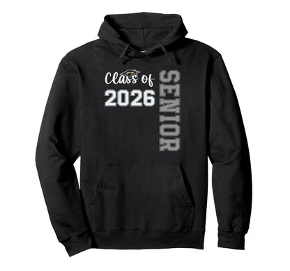 Senior Class 2026 Graduation 2026 Hoodie - Minimalist Print for Adults - T-Shirt, Sweatshirt, Hoodie
