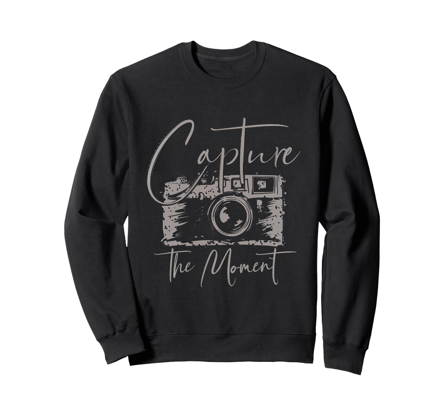 Capture Moment Photography Camera Sweatshirt - Minimalist Print Men Women - T-Shirt, Sweatshirt, Hoodie