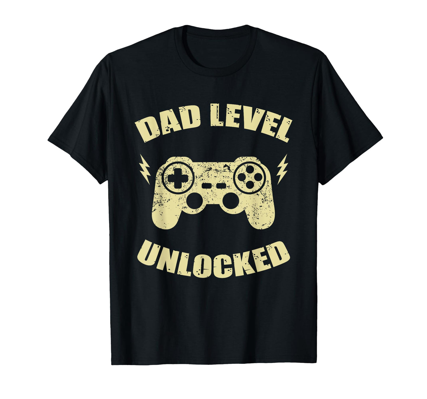 Dad Level Unlocked Gaming Controller T-Shirt - Unique Graphic Men Women - T-Shirt, Sweatshirt, Hoodie