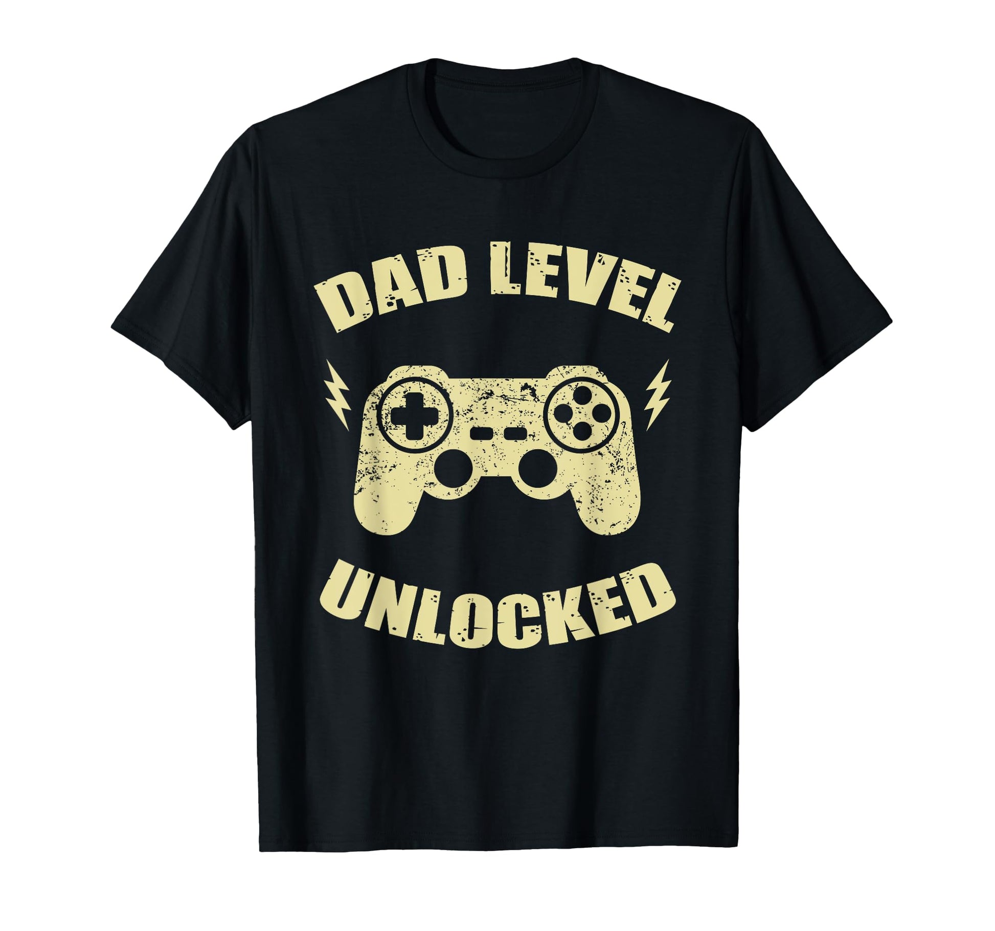 Dad Level Unlocked Gaming Controller T-Shirt - Unique Graphic Men Women - T-Shirt, Sweatshirt, Hoodie