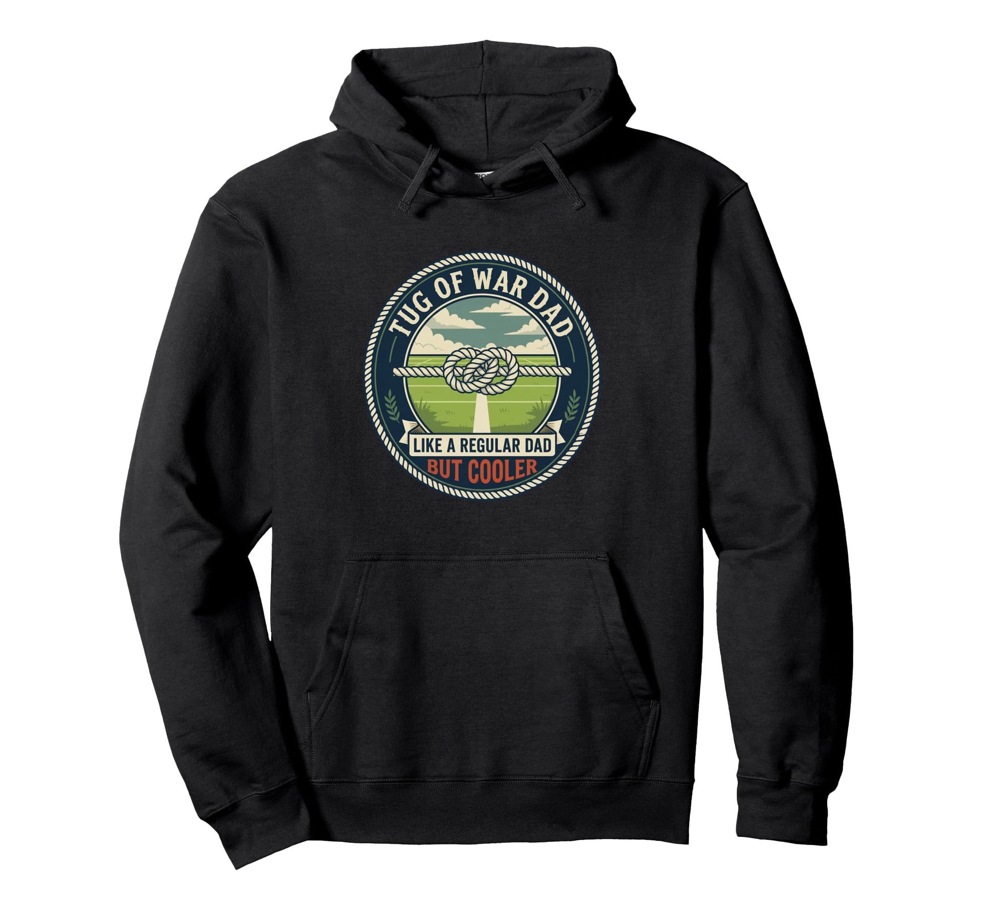 Tug War Dad Team Strength Athlete Fathers Day Hoodie - Graphic Print Unisex - T-Shirt, Sweatshirt, Hoodie