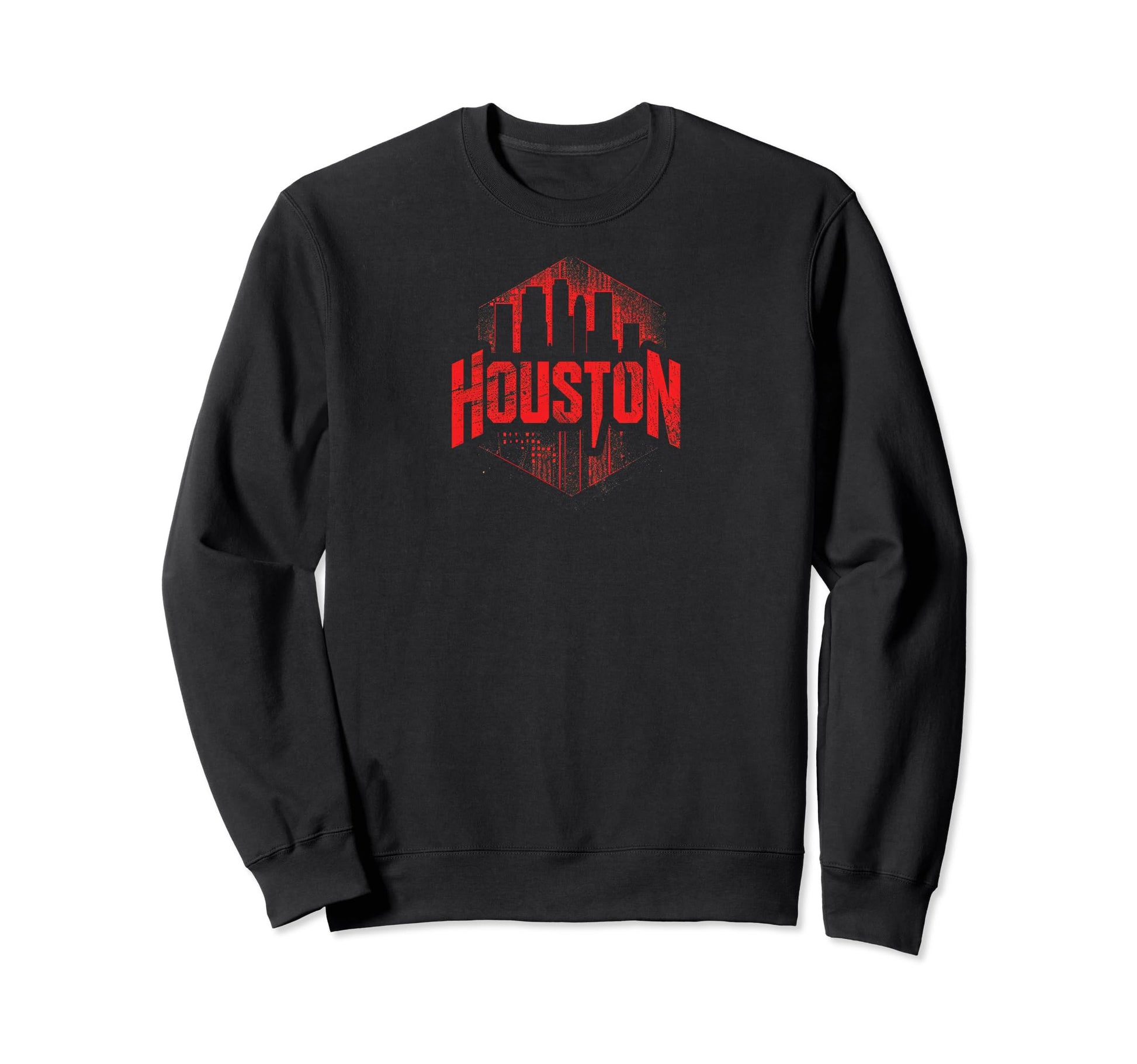 Houston Grit 90S Grunge Sweatshirt - Minimalist Print for Adults - T-Shirt, Sweatshirt, Hoodie
