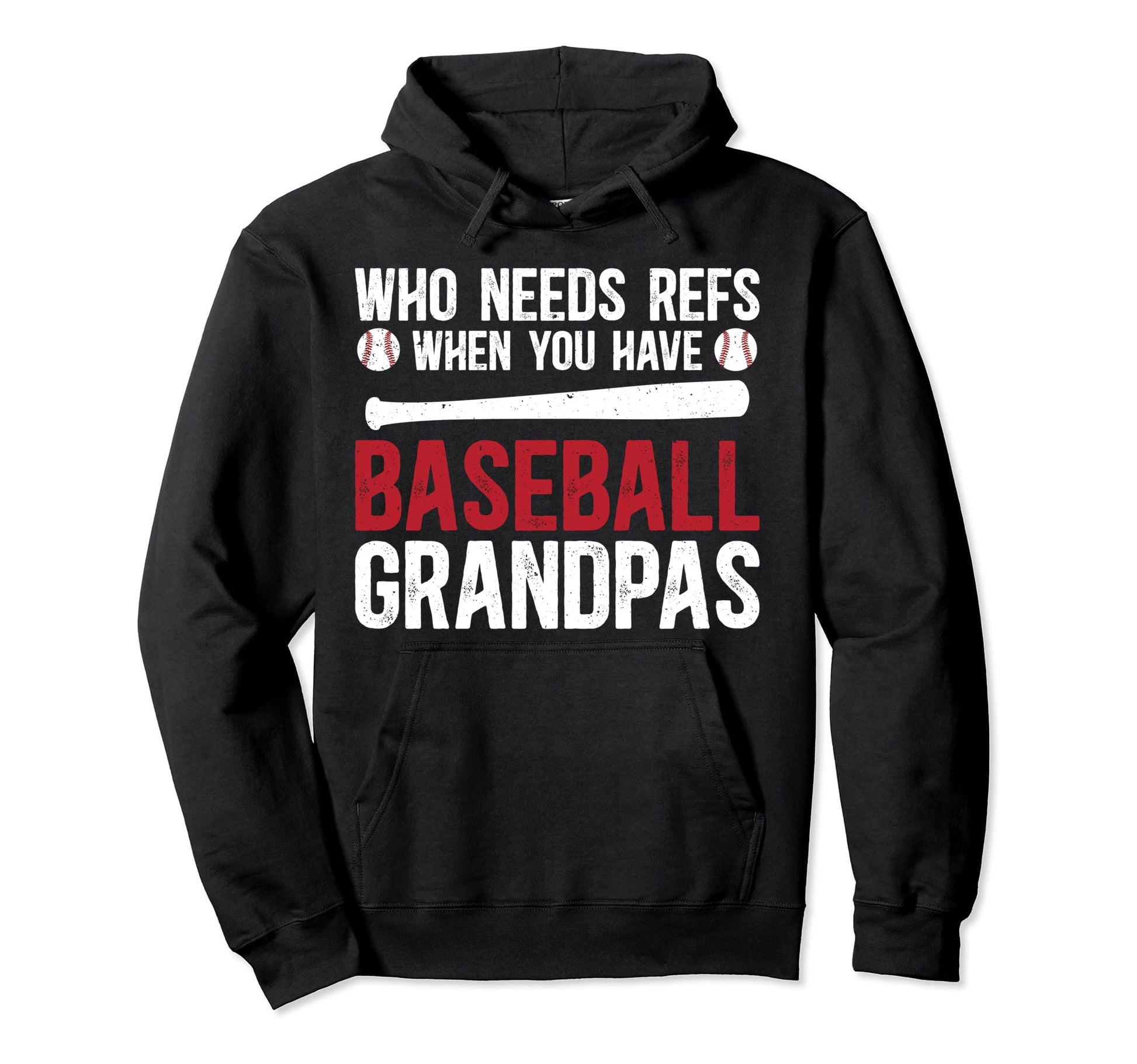 Baseball Grandpa Funny Grandpa Baseball Hoodie - Graphic Print Men Women - T-Shirt, Sweatshirt, Hoodie