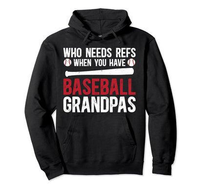 Baseball Grandpa Funny Grandpa Baseball Hoodie - Graphic Print Men Women - T-Shirt, Sweatshirt, Hoodie