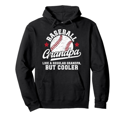 Baseball Grandpa Baseball Player Hoodie - Minimalist Print Unisex - T-Shirt, Sweatshirt, Hoodie
