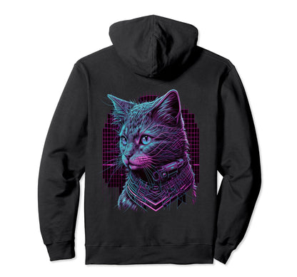 Backprint Vaporwave Aesthetic Hoodie - Minimalist Print for Adults - T-Shirt, Sweatshirt, Hoodie
