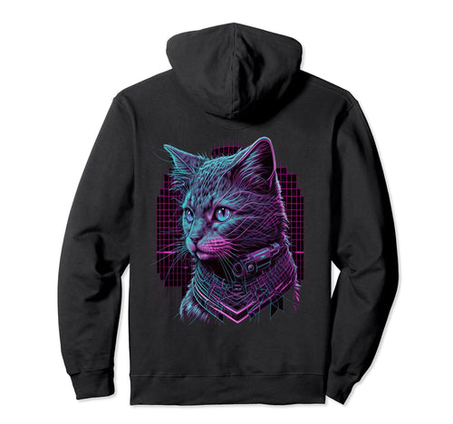 Backprint Vaporwave Aesthetic Hoodie - Minimalist Print for Adults - T-Shirt, Sweatshirt, Hoodie