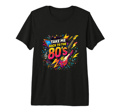 Take Me Back To 80S Rock Vibe Throwback T-Shirt - Minimalist Print Unisex - T-Shirt, Sweatshirt, Hoodie