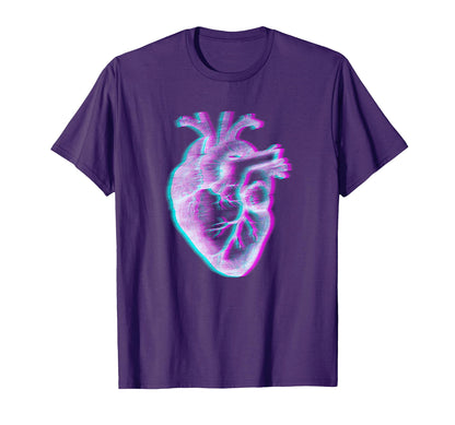 Anatomical Heart Vaporwave Aesthetic T-Shirt - Aesthetic Graphic Men Women - T-Shirt, Sweatshirt, Hoodie