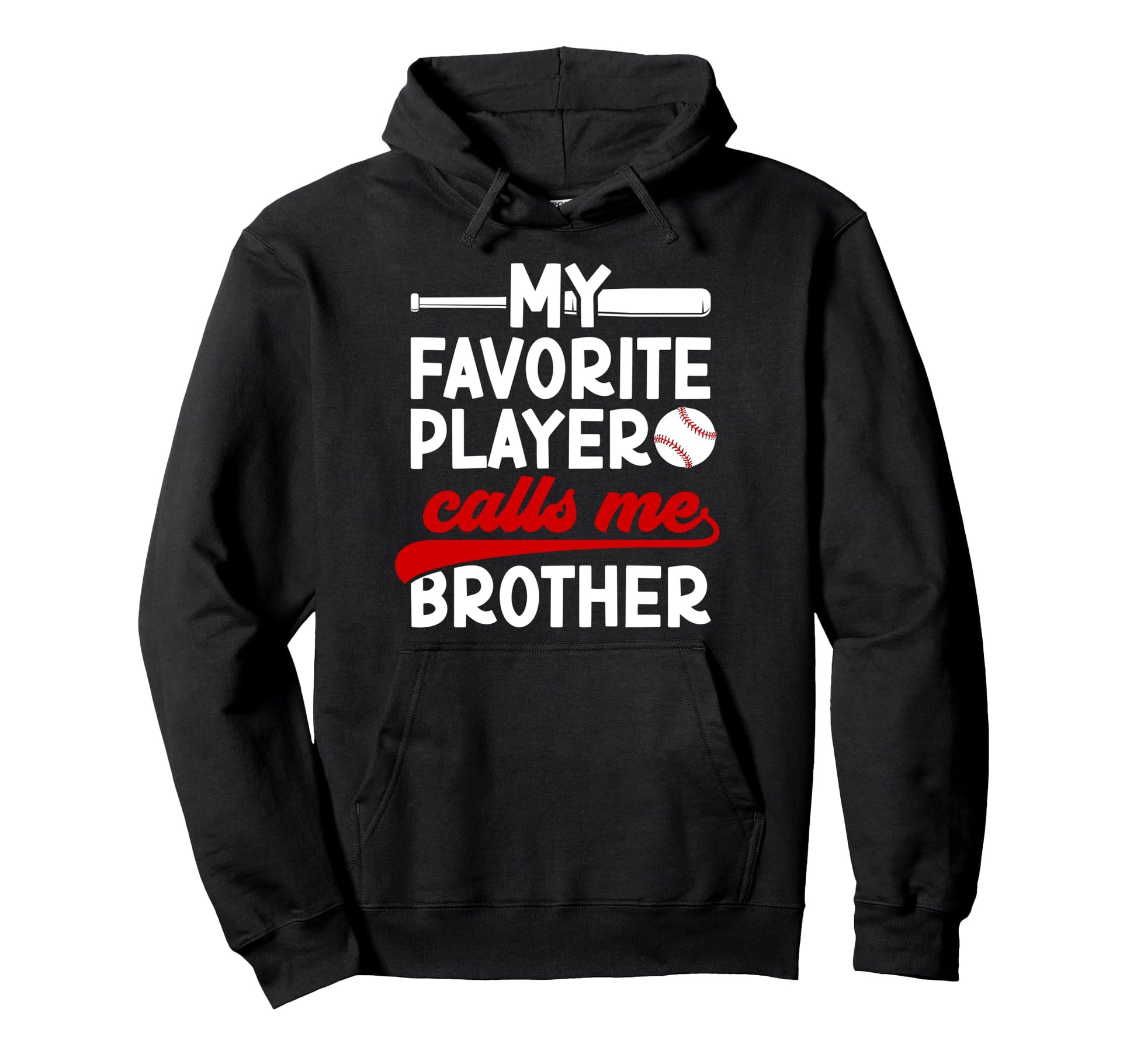 Baseball Brother Baseball Player Proud Hoodie - Streetwear Style Unisex - T-Shirt, Sweatshirt, Hoodie