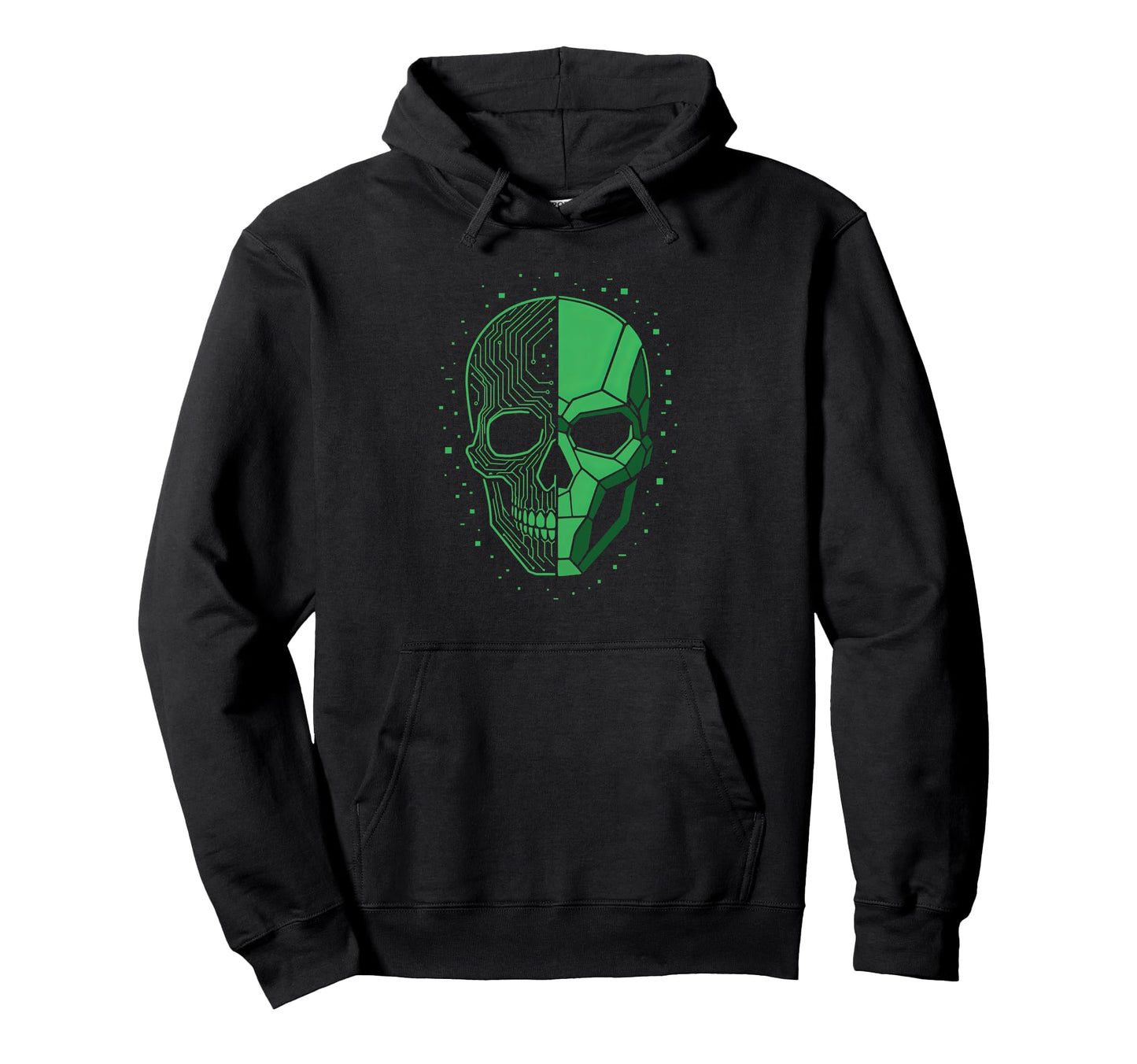 Cyber Security Skull Mask Glitch Urban Hoodie - Novelty Apparel Unisex - T-Shirt, Sweatshirt, Hoodie