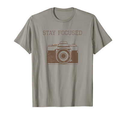 Camera Stay Focused Selfie Zany Brainy T-Shirt - Streetwear Style Unisex - T-Shirt, Sweatshirt, Hoodie