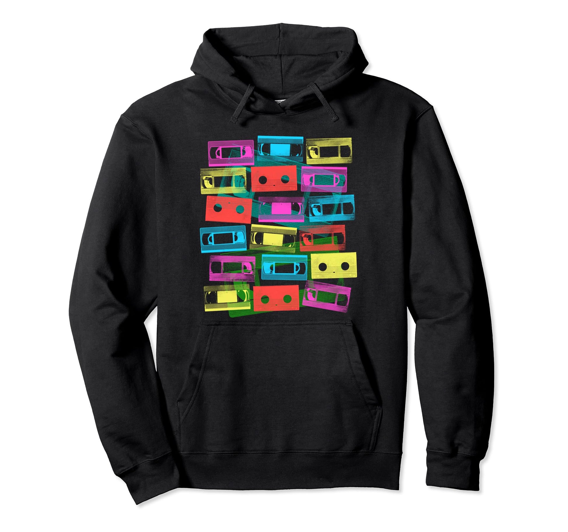 Vhs Cassette Tapes 1980S Movies Vcr Hoodie - Novelty Apparel Men Women - T-Shirt, Sweatshirt, Hoodie