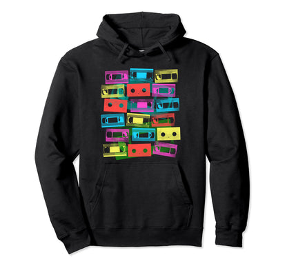Vhs Cassette Tapes 1980S Movies Vcr Hoodie - Novelty Apparel Men Women - T-Shirt, Sweatshirt, Hoodie