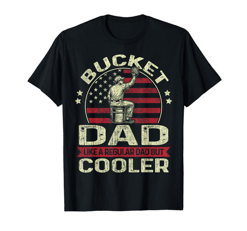 Bucket Dad Funny Softball Dad Baseball T-Shirt - Trendy Graphic for Adults - T-Shirt, Sweatshirt, Hoodie