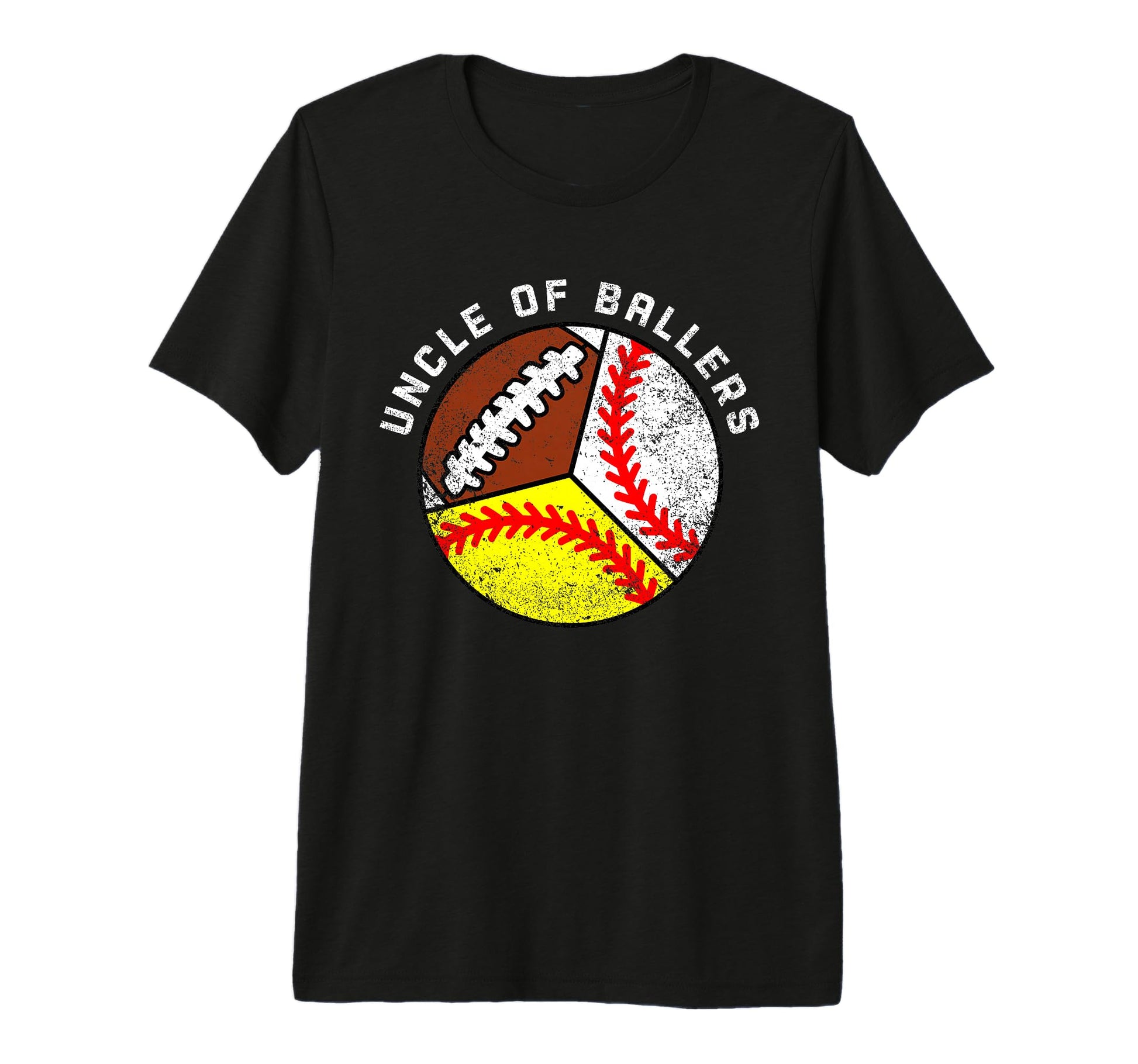 Mens Uncle Ballers Funny Baseball T-Shirt - Fun Novelty Design Unisex - T-Shirt, Sweatshirt, Hoodie