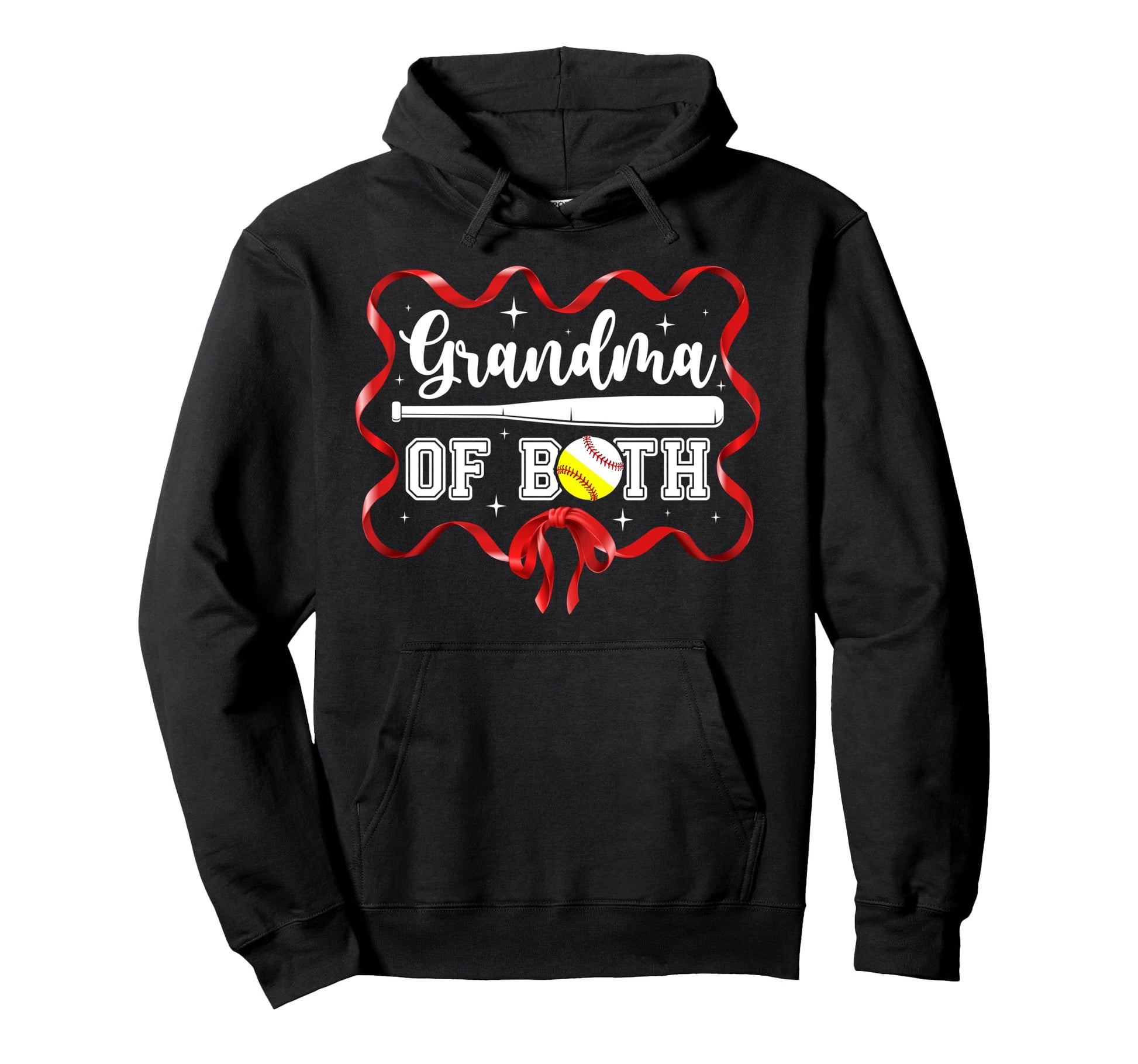 Grandma Both Coquette Baseball Hoodie - Casual Everyday Wear Unisex - T-Shirt, Sweatshirt, Hoodie