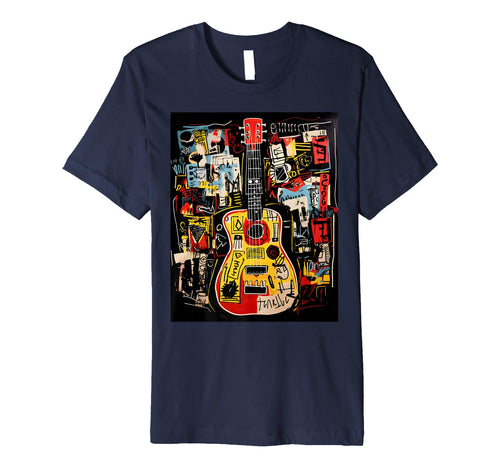 Distressed Acoustic Guitar Grunge T-Shirt - Fun Novelty Design for Adults - T-Shirt, Sweatshirt, Hoodie