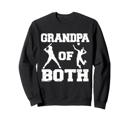 Grandpa Both Funny Baseball Sweatshirt - Minimalist Print Men Women - T-Shirt, Sweatshirt, Hoodie