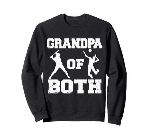 Grandpa Both Funny Baseball Sweatshirt - Minimalist Print Men Women - T-Shirt, Sweatshirt, Hoodie