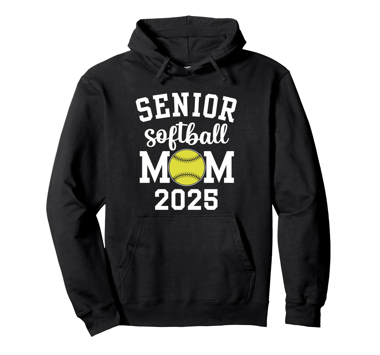 Softball Mom Game Day Senior Hoodie - Fun Novelty Design Men Women - T-Shirt, Sweatshirt, Hoodie