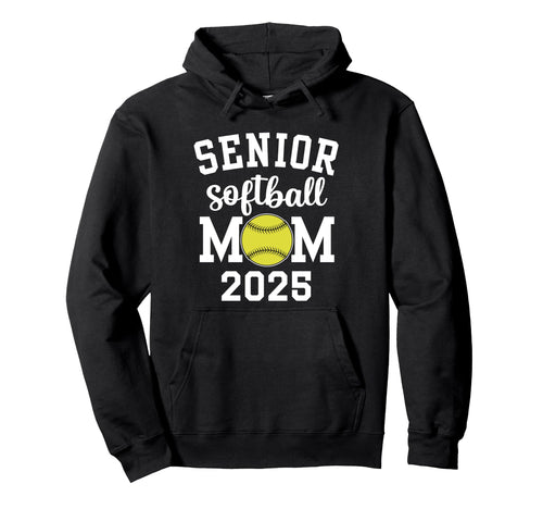 Softball Mom Game Day Senior Hoodie - Fun Novelty Design Men Women - T-Shirt, Sweatshirt, Hoodie
