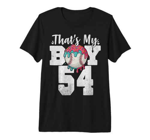 Thats My Baseball 54 Number Mom Dad T-Shirt - Streetwear Style for Adults - T-Shirt, Sweatshirt, Hoodie