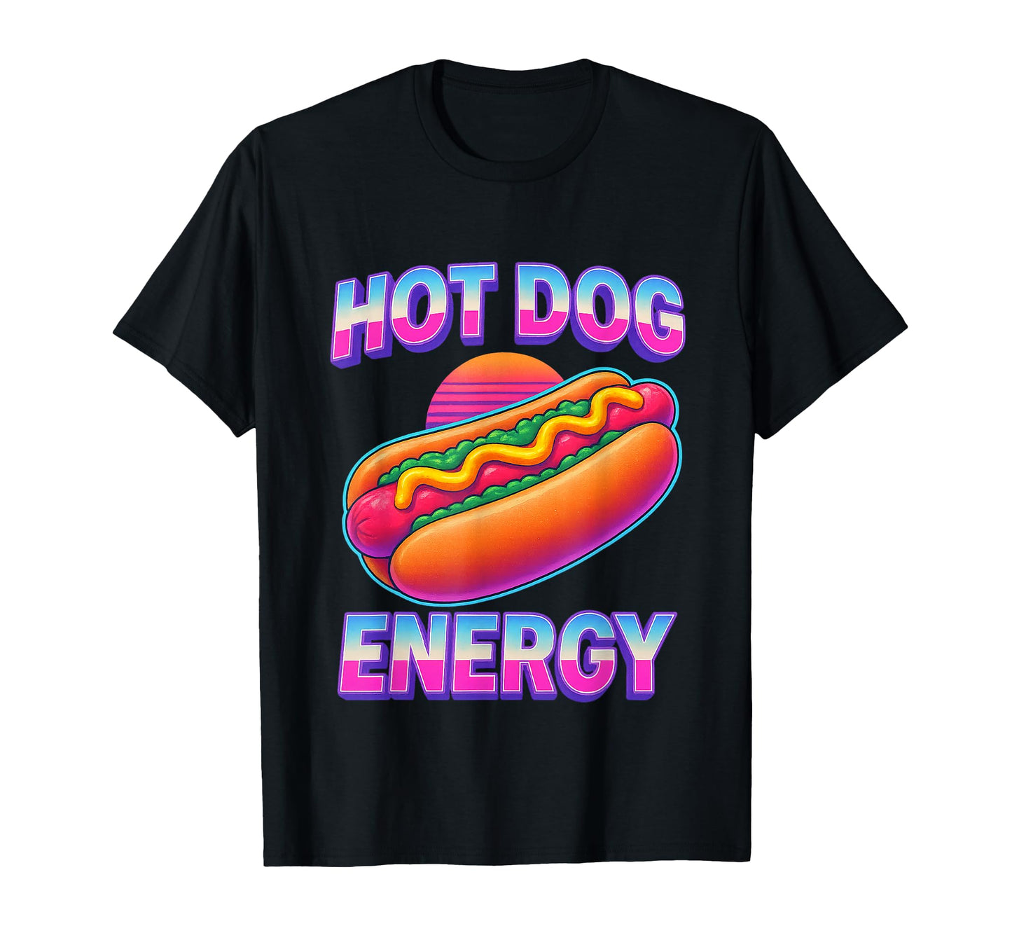 Funny Hot Dog Y2K Vaporwave Aesthetic T-Shirt - Unique Graphic Unisex - T-Shirt, Sweatshirt, Hoodie
