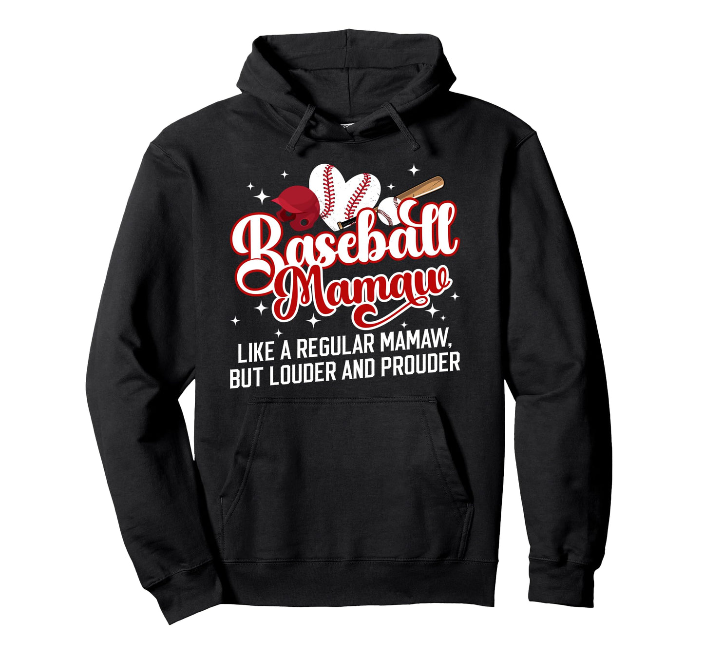 Baseball Mamaw Baseball Player Mamaw Hoodie - Graphic Print Men Women - T-Shirt, Sweatshirt, Hoodie