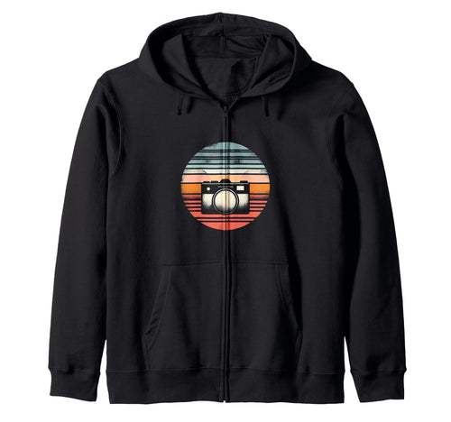 Camera Sunset T-Shirt - Trendy Graphic for Adults - T-Shirt, Sweatshirt, Hoodie