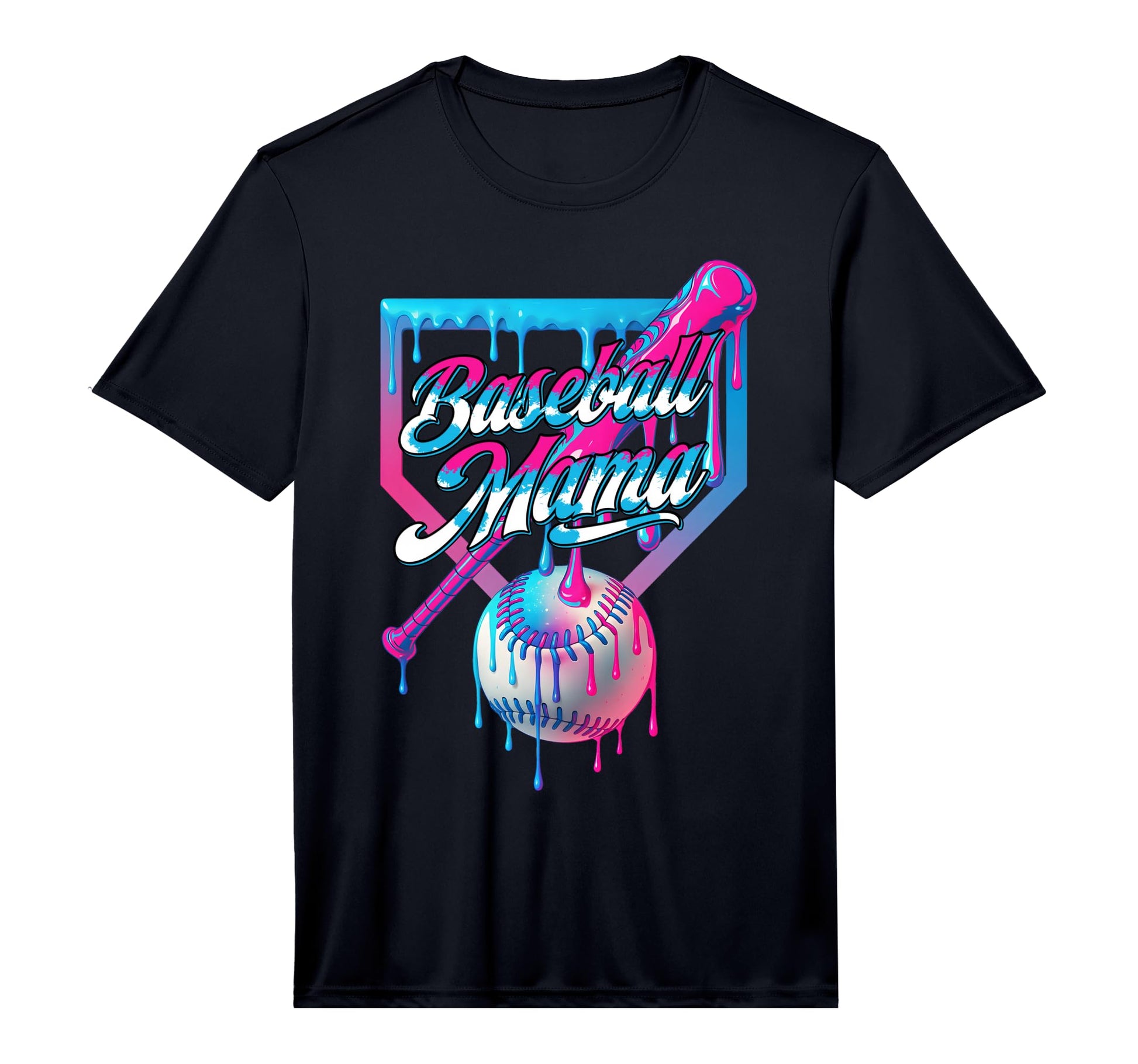 Funny Mama Mom Mothers Day Baseball Ice T-Shirt - Graphic Print for Adults - T-Shirt, Sweatshirt, Hoodie