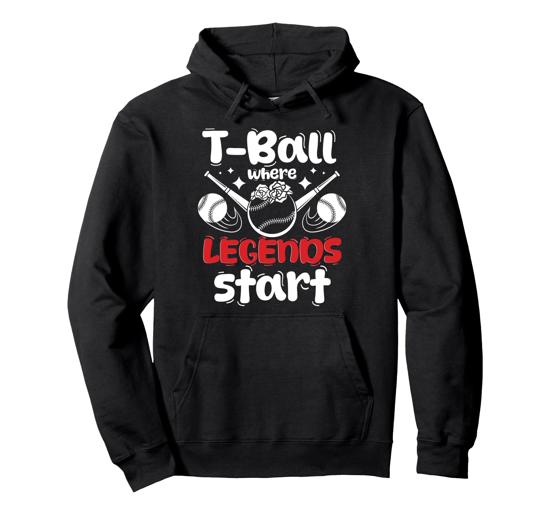Teeball Mom Grandma Catcher Outfield T Hoodie - Novelty Apparel Men Women - T-Shirt, Sweatshirt, Hoodie