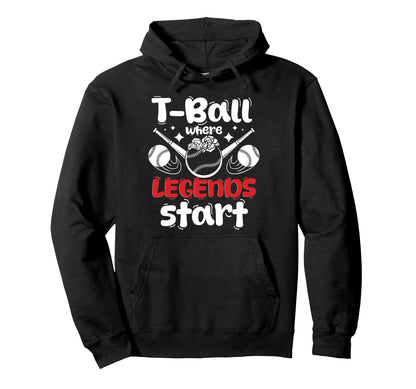 Teeball Mom Grandma Catcher Outfield T Hoodie - Novelty Apparel Men Women - T-Shirt, Sweatshirt, Hoodie