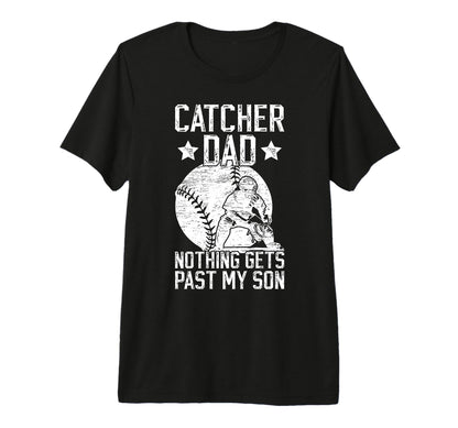 Mens Baseball Catcher Dad Proud Dad T-Shirt - Streetwear Style Unisex - T-Shirt, Sweatshirt, Hoodie