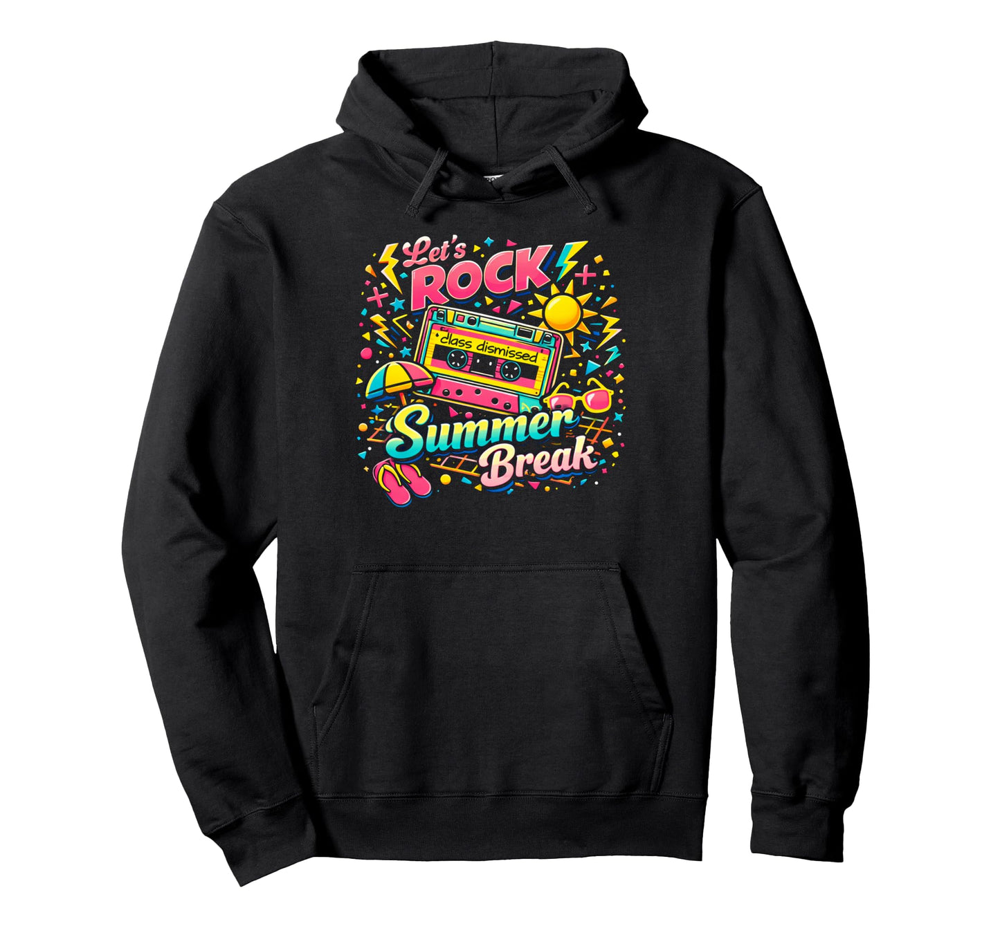 Teacher Last Day School Vacation Lets Hoodie - Minimalist Print Unisex - T-Shirt, Sweatshirt, Hoodie